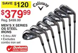 Dunham's Sports MEN'S X SERIES OS STEEL IRONS offer