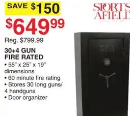 Dunham's Sports 30+4 GUN FIRE RATED offer