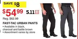 Dunham's Sports FAST-TAC URBAN PANTS offer
