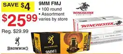 Dunham's Sports 9MM FMJ offer