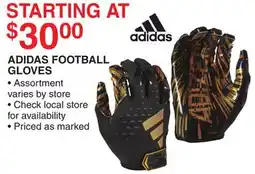 Dunham's Sports ADIDAS FOOTBALL GLOVES offer