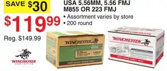 Dunham's Sports USA 5.56MM, 5.56 FMJ M855 OR 223 FMJ offer
