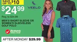 Dunham's Sports MEN'S SHORT SLEEVE OR WOMEN'S SLEEVELESS GOLF POLO offer