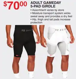 Dunham's Sports ADULT GAMEDAY 5-PAD GIRDLE offer