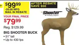 Dunham's Sports BIG SHOOTER BUCK offer