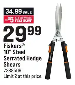 Ace Hardware Fiskars 10 Steel Serrated Hedge Shears offer