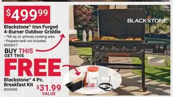Ace Hardware Blackstone Iron Forged 4-Burner Outdoor Griddle offer