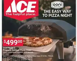 Ace Hardware Ooni Koda 2 Propane Outdoor Pizza Oven offer