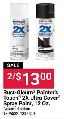 Ace Hardware Rust-Oleum Painter's Touch 2X Ultra Cover Spray Paint, 12 Oz offer