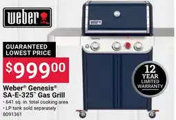 Ace Hardware Weber Genesis SA-E-325 Gas Grill offer