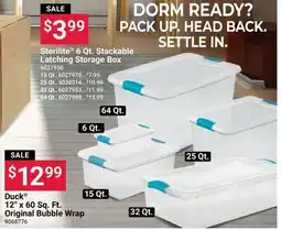 Ace Hardware Sterilite 6 Qt. Stackable Latching Storage Box offer