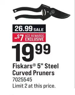 Ace Hardware Fiskars 5 Steel Curved Pruners offer