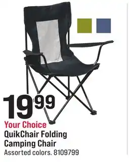 Ace Hardware QuikChair Folding Camping Chair offer