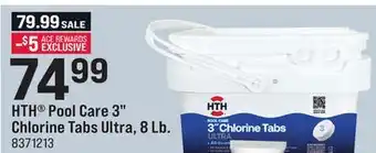 Ace Hardware HTH Pool Care 3 Chlorine Tabs Ultra offer