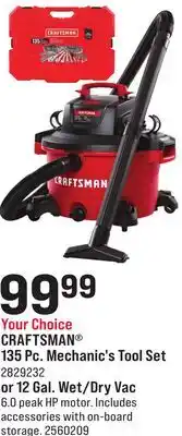 Ace Hardware CRAFTSMAN 135 Pc. Mechanic's Tool Set offer