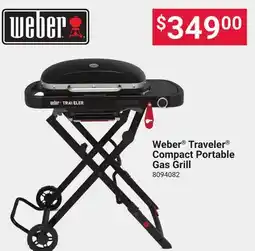 Ace Hardware Weber Traveler Compact Portable Gas Grill offer