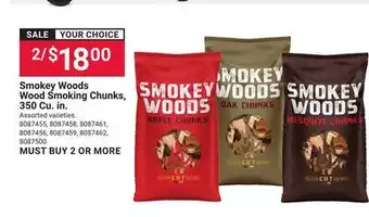 Ace Hardware Smokey Woods Wood Smoking Chunks, 350 Cu. in offer