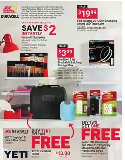 Ace Hardware Duracell Batteries offer