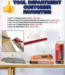 Ace Hardware Ace 7 L Carpenter Pencil offer