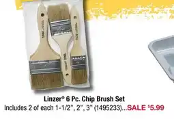 Ace Hardware Linzer 6 Pc. Chip Brush Set offer