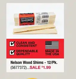 Ace Hardware Nelson Wood Shims-12/Pk offer