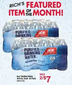 Ace Hardware Ace Bottled Water 16.9 Oz. Each 24 Pack offer