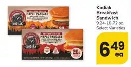 Albertsons Kodiak breakfast sandwich offer