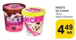 Albertsons N!CK'S Ice Cream offer