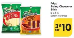 Albertsons Frigo string cheese or stick offer