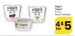 Albertsons Siggi's Yogurt offer