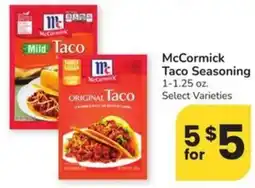 Albertsons McCormick Taco Seasoning offer