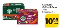 Albertsons Starbucks Coffee K-Cups offer