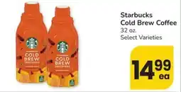 Albertsons Starbucks cold brew coffee offer