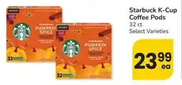 Albertsons Starbuck K-Cup Coffee Pods offer