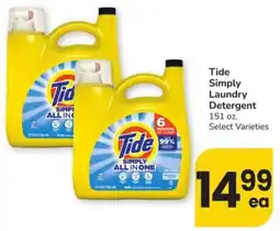Albertsons Tide Simply Laundry Detergent offer