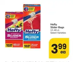 Albertsons Hefty Slider Bags offer