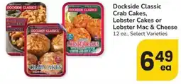 Albertsons Dockside Classic Crab Cakes, Lobster Cakes or Lobster Mac & Cheese offer