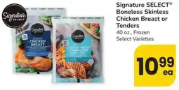 Albertsons Signature select Boneless Skinless Chicken Breast or Tenders offer