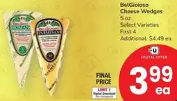 Albertsons BelGioioso Cheese Wedges offer