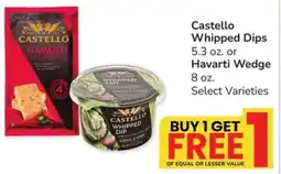 Albertsons Castello Whipped Dips or Havarti Wedge offer