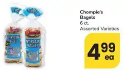 Albertsons Chompie's Bagels offer