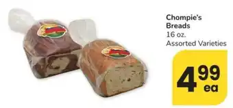 Albertsons Chompie's Breads offer
