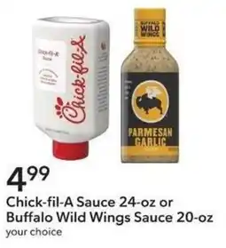 Publix Chick-fil-A Sauce or Buffalo Wild Wings Sauce offer