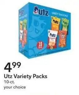Publix Utz Variety Packs offer