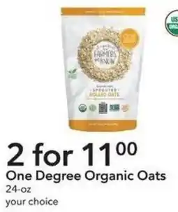 Publix One Degree Organic Oats offer