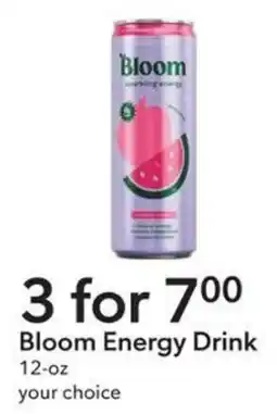 Publix Bloom Energy Drink offer
