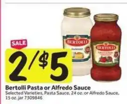 Stop&Shop Bertolli Pasta or Alfredo Sauce offer