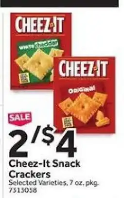 Stop&Shop Cheez-It Snack Crackers offer