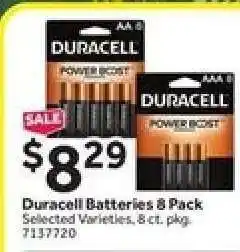 Stop&Shop Duracell Batteries 8 Pack offer