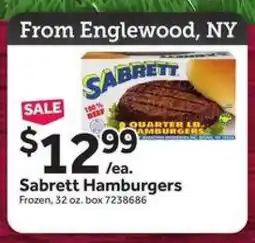 Stop&Shop Sabrett Hamburgers offer
